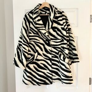Zebra Print Women's Coat